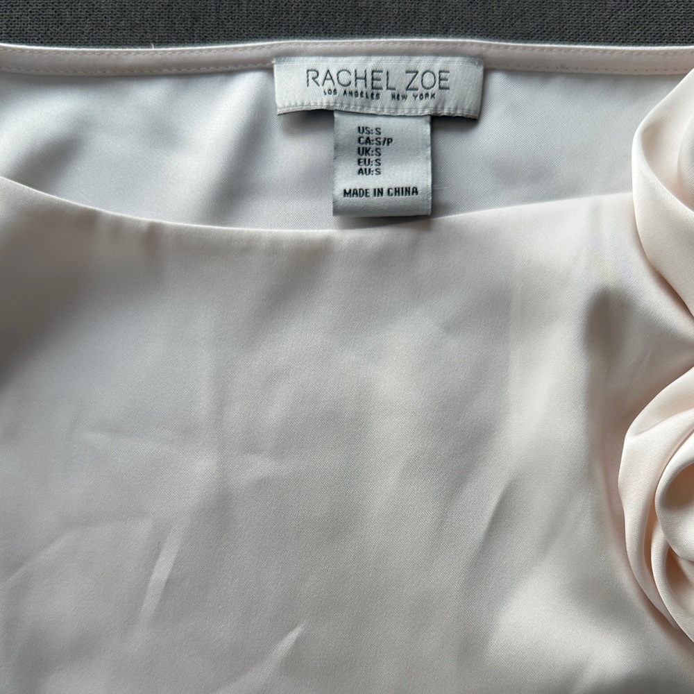 Rachel Zoe Ivory Top with Floral Detail
